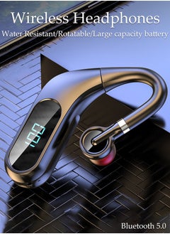 Bluetooth Headset Wireless Headphone Business Earpiece for Cell Phones PC Tablet Laptop Computer Noise Cancelling Mic Headphones for Trucker Driver Business