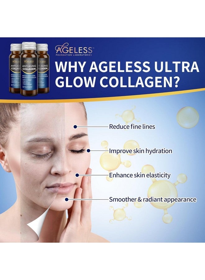 Ageless Foundation Laboratories Ageless Anti Aging Collagen Liquid - Marine Collagen, Turmeric, Glutathione, and Rosa Roxburghi - 50 ml (10 Count)  - Image 5