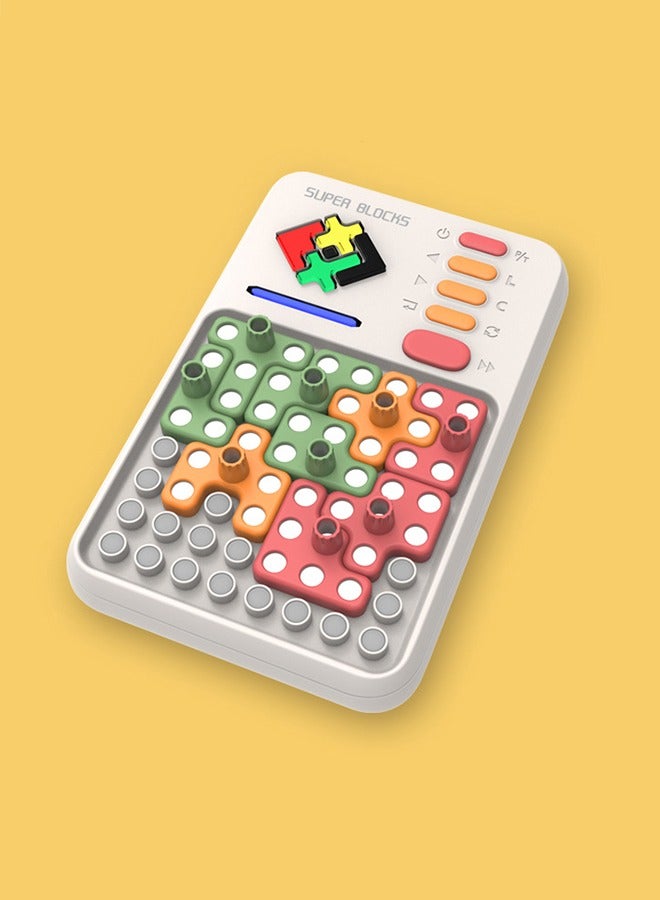 NIBEMINENT Super Blocks, Over 1000 Leveling Challenges, Patience Games, Skill Games, Logic Games for Children from 6 Years, Portable Travel Games,Electronic  Puzzle Toy, Birthday Gift  - Image 2