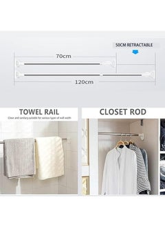 Generic Stainless steel extendable multipurpose tube 70*120 Cm  - Image 3
