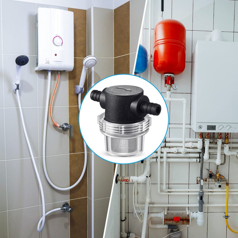 Dreyoo Water Pump Strainer, 3/8 Inch Hose Barb In-Line Strainer Twist-On Sprayer Filter for Water Pump 12V DC 80 PSI RV Camper Marine Boat Lawn - Image 5