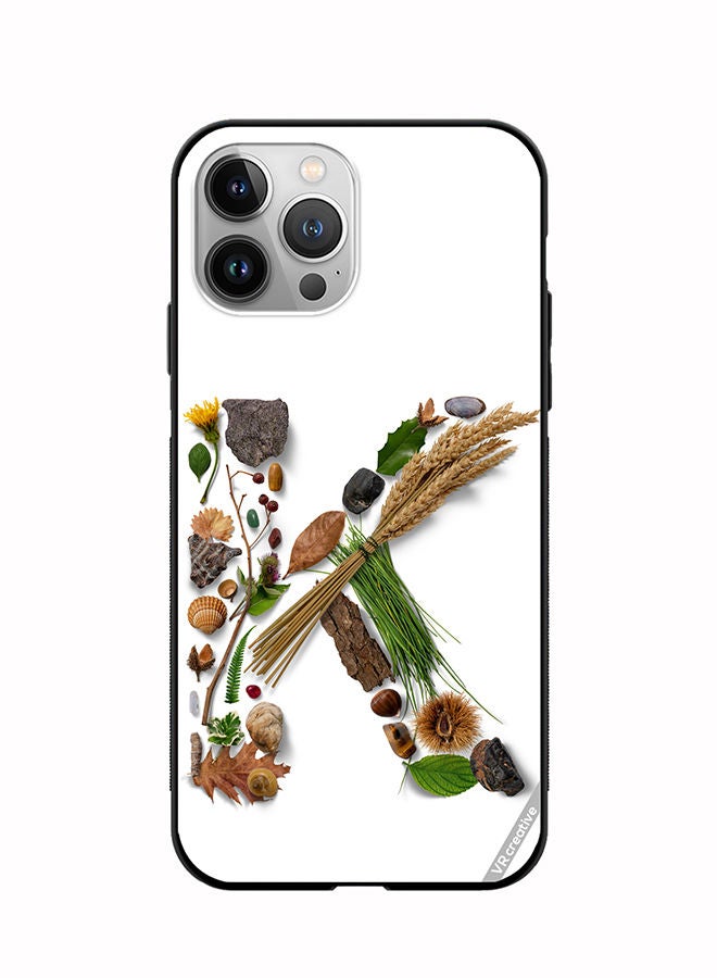 VR CREATIVE Protective Case Cover For Apple iPhone 11 Pro Alphabet K Design Multicolour - Image 1