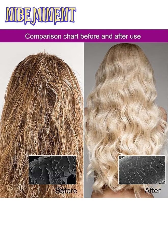 NIBEMINENT Deep Conditioning Microwavable Heat Cap, Hot Head Cap to Hydrate, Moisturize and Condition, 100% Natural Cotton Flaxseed Seed Interior (Star Pattern) - Image 4