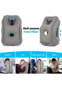 Rewondah Rewondah Inflatable Travel Pillows for Airplanes | Airplane Pillow for Long Flight | Travel Plane Pillow for Airplanes Sleep Support | Blow up Flight Pillow for Long Flights to Avoid Neck Pain  - Image 4