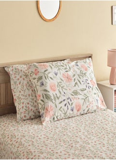 Home Box مجموعة غطاء وسادة من القطن 2 قطعة 144 TC هيرميون كريسي 50x75 سم  - Image 1