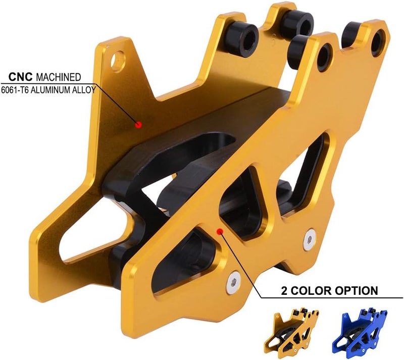 YSMOTO CNC Chain Guard Guide Protector for Suzuki RM RMZ RMX DRZ Series - Gold - Image 3