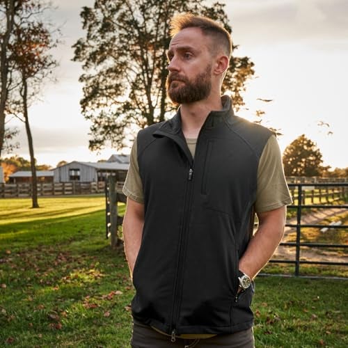 Propper Men's Icon Softshell Vest, Black, Small - Image 4