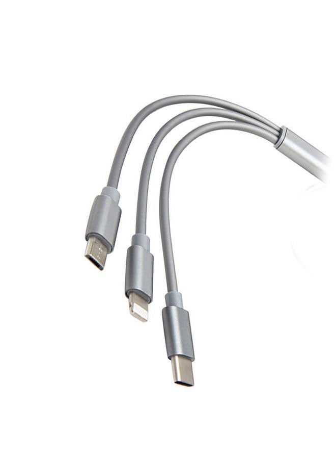 SAB 3-in-1 scalable data cable Micro USB/Type-C/Lightning - Image 2
