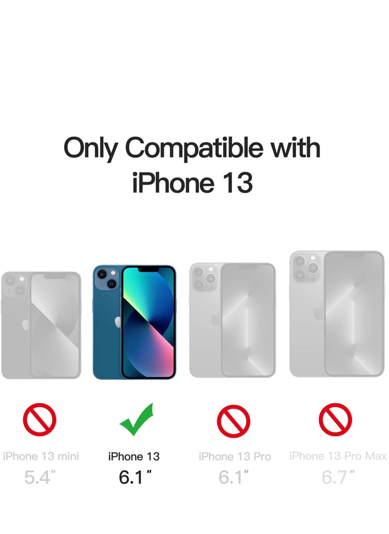 Denx - Magnetic Case for iPhone 13-14 6.1-Inch Compatible with MagSafe, Translucent Matte Back Slim Shockproof Phone Cover (Blue) - Image 1