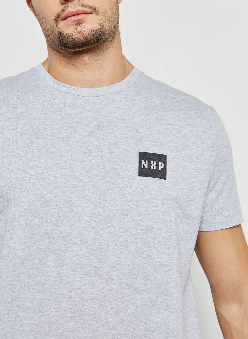 Nena and Pasadena Numbers Layered Hem T-Shirt