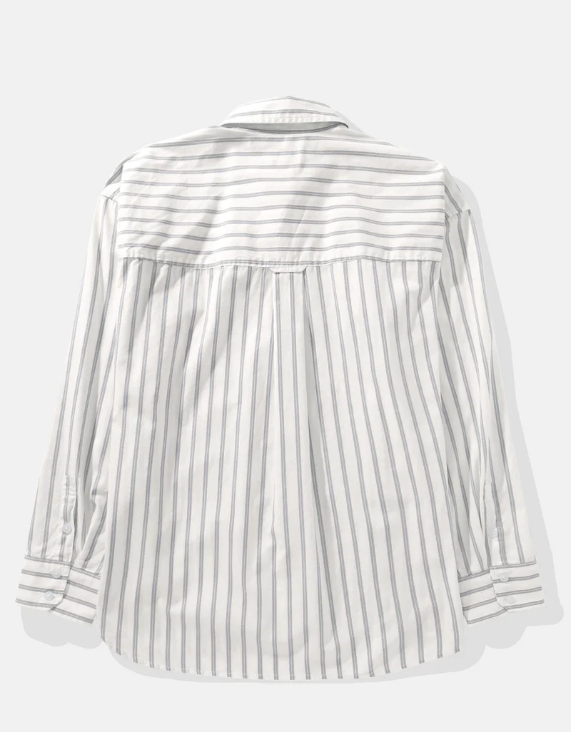 امريكان ايجل Striped Long Sleeve Button Down Shirt