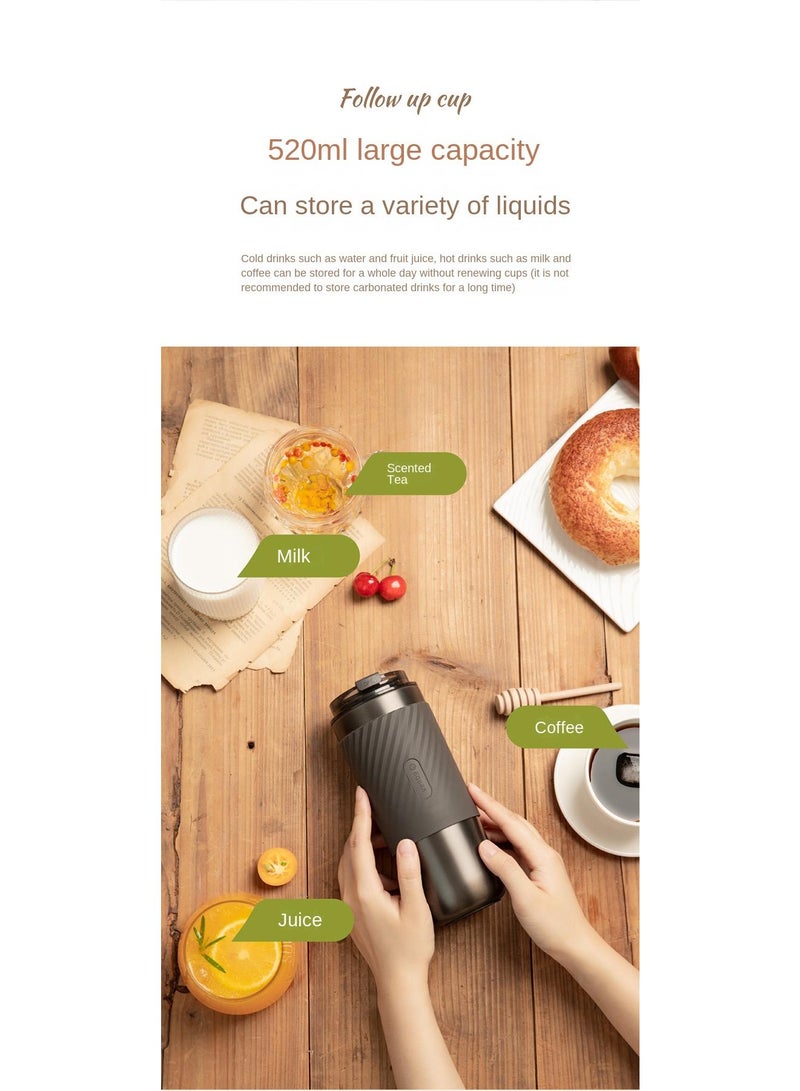 Y&D Stainless Steel Insulation Coffee Cup High Appearance Portable Cup 520ml  - Image 3