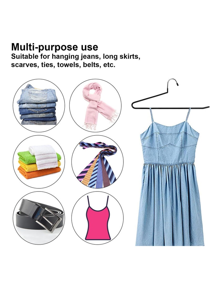 Trouser Hangers Clothes Hangers 20 Pack Open-Ended Metal Pants Hangers Non Slip Trousers Slack Hangers Organizers for Pants,Jeans, Slacks, Blanket,Scarf - Image 2