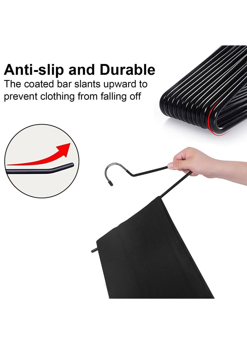 Trouser Hangers Clothes Hangers 20 Pack Open-Ended Metal Pants Hangers Non Slip Trousers Slack Hangers Organizers for Pants,Jeans, Slacks, Blanket,Scarf - Image 3