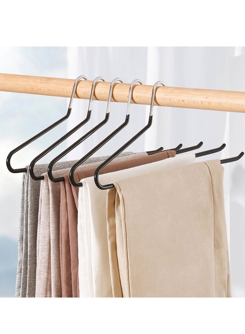 Trouser Hangers Clothes Hangers 20 Pack Open-Ended Metal Pants Hangers Non Slip Trousers Slack Hangers Organizers for Pants,Jeans, Slacks, Blanket,Scarf - Image 5