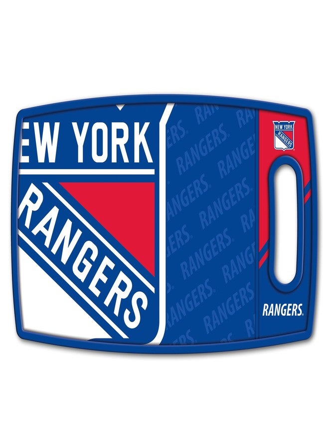 YouTheFan NHL New York Rangers Logo Series Cutting Board - Image 1