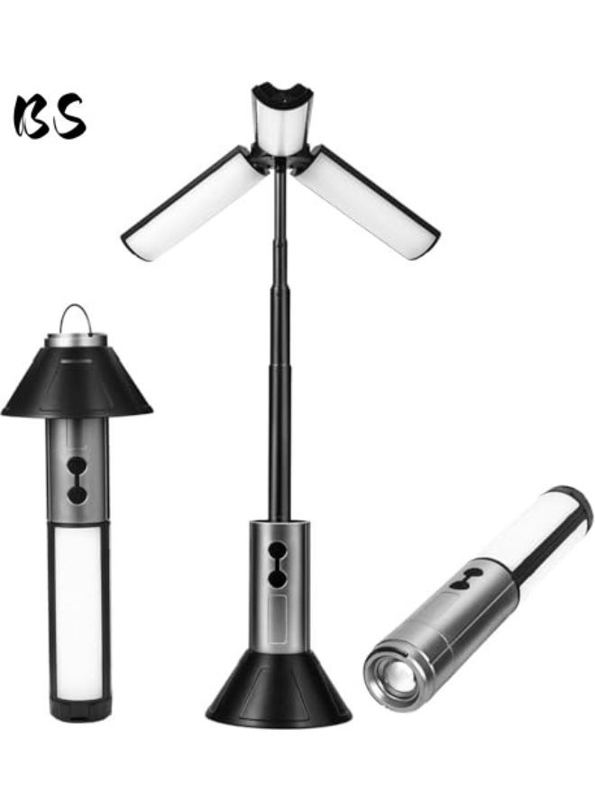 Portable Rechargeable Camping Light with Detachable Tripod, Multi-Functional Outdoor Light,Telescopic Camping LanternTelescopic LED Lantern - Cordless Multi-Functional Work Light with Adjustable Stand, 5 Colors for Outdoor Hiking, Camping, Emergency & Fishing - Image 1