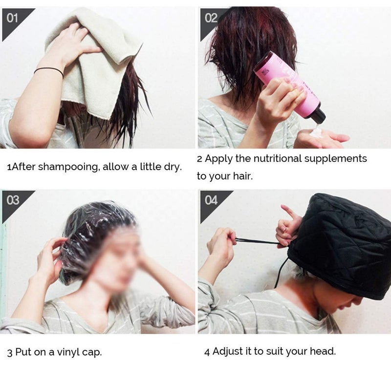 SPAREQUE Hair Care Thermal Head Spa Cap Treatment with Beauty Steamer Nourishing Heating Cap, Spa Cap For Hair, Spa Cap Steamer For Women - Image 2