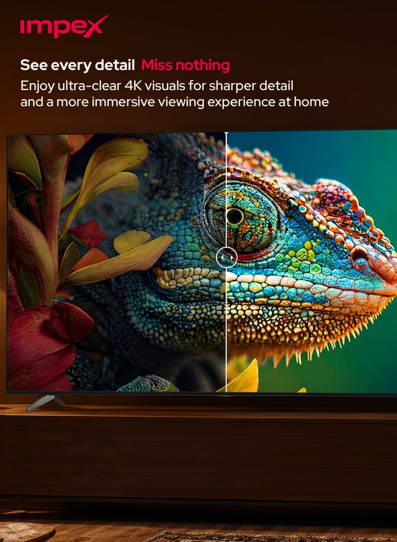 إمبكس 100 Inch Smart QLED TV 4K UHD FIESTA100Q, WebOS Ultra HD Smart TV with ThinQ AI, Dolby Audio, WiFi, Bluetooth, Magic Remote, Apple Airplay, Netflix, YouTube, Prime Video, DVB T2/S2, HDMI & USB, Super Slim QLED Television FIESTA100Q black - Image 5