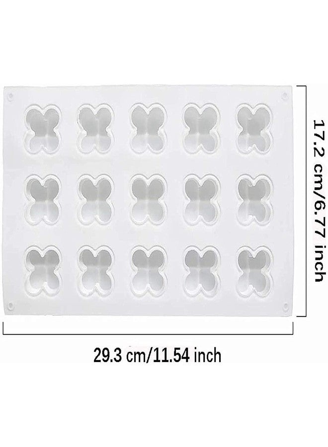 Vedini 15 Cavity 3D Magic Ball Fondant Silicone Molds Bubbles Cube Mold, Wax Candle Overlapping Balls Sphere Mold - Image 2