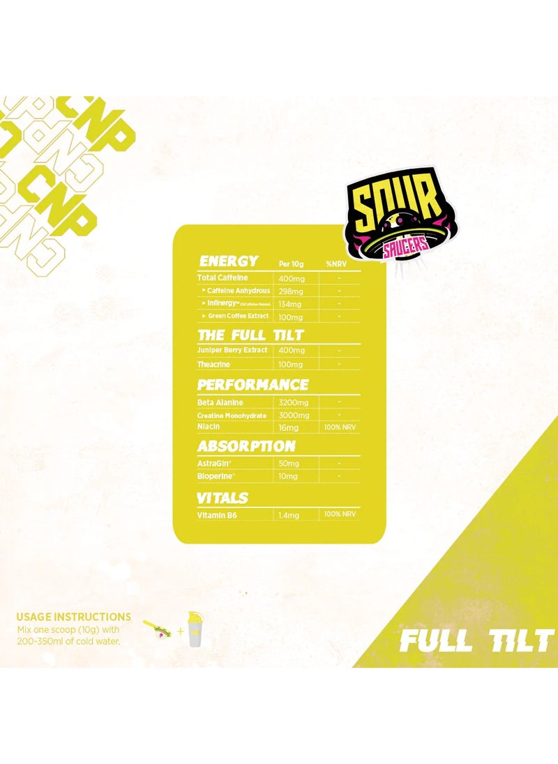 CNP CNP Full Tilt Pre-Workout Sour Saucers Flavor 30 Serving  - Image 3