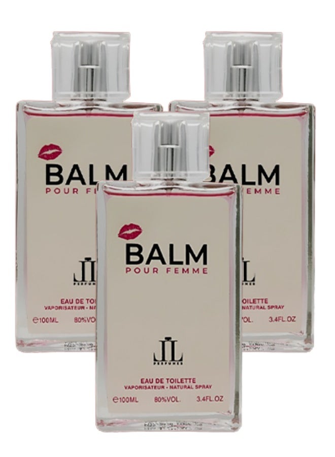 بالم 3 قطع عطر بالم للنساء 100 مل - Image 1