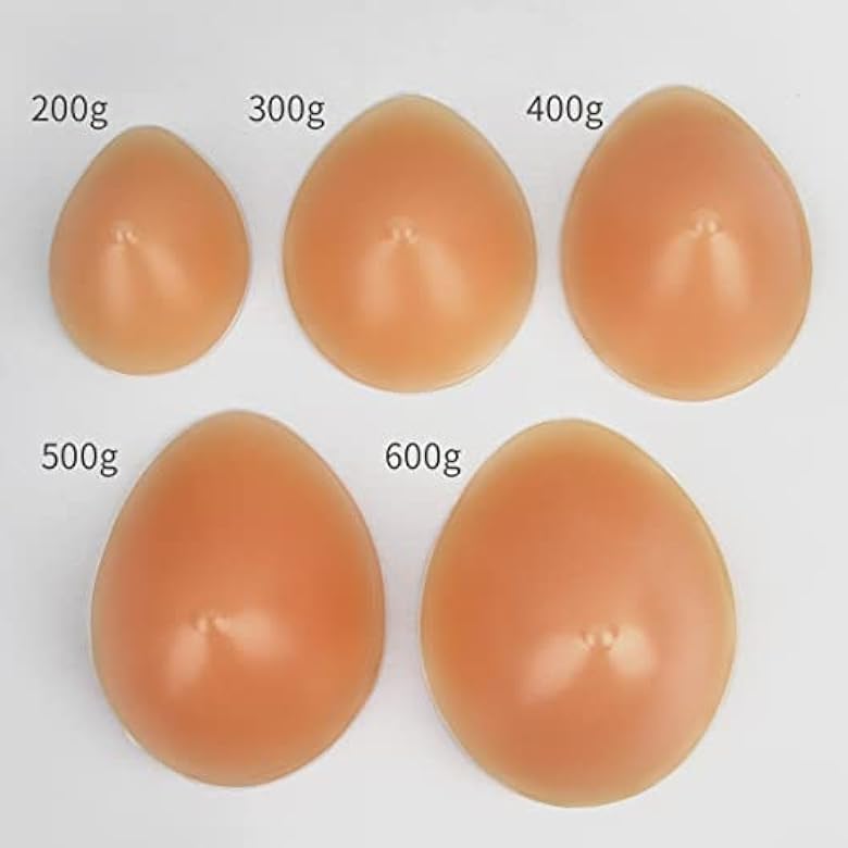 ONEFENG One Piece Waterdrop Silicone Breast Forms Mastectomy Prosthesis Concave Bra Pad Breast Ehancers - Image 3
