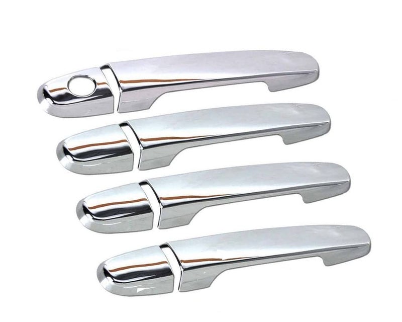 Auto E-Shopping Car Handle Latch Cover Scratch Guard Chrome Finish Front Rear Compatible for Maruti Ertiga Old Type 1 2012-2017 Set of 4 Pieces - Image 2