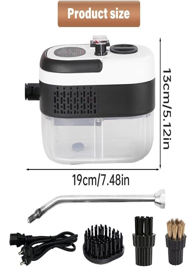 منظف ​​بخاري محمول عالي الضغط للمنزل والسيارة - جهاز تنظيف محمول بقوة 2500 واط مع نفث بخار قوي، جهاز بخاري للتطهير العميق للمطبخ والأرضيات والبلاط والمفروشات - Image 2