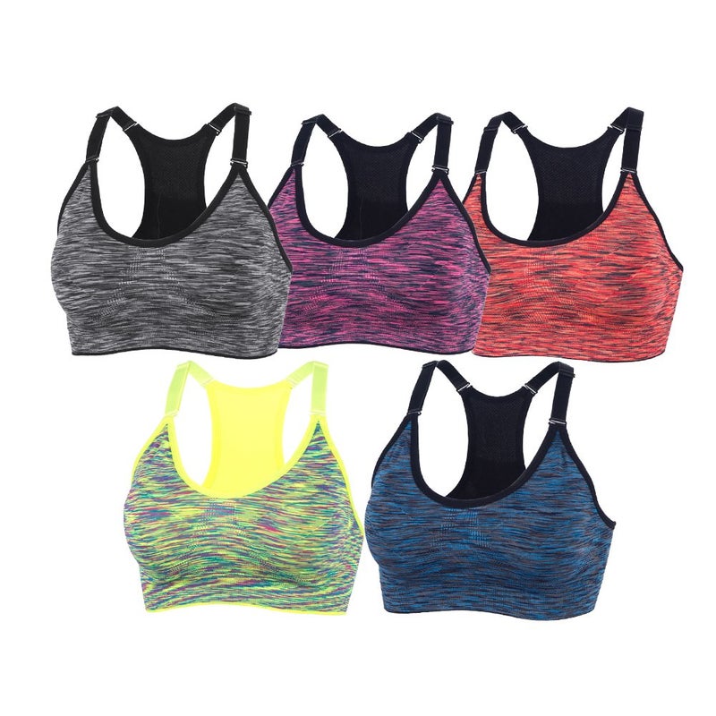 YEYELE Medium Support and Removable Pad Tank Top Racerback Post Surgery Sports Bras for Women - Image 1