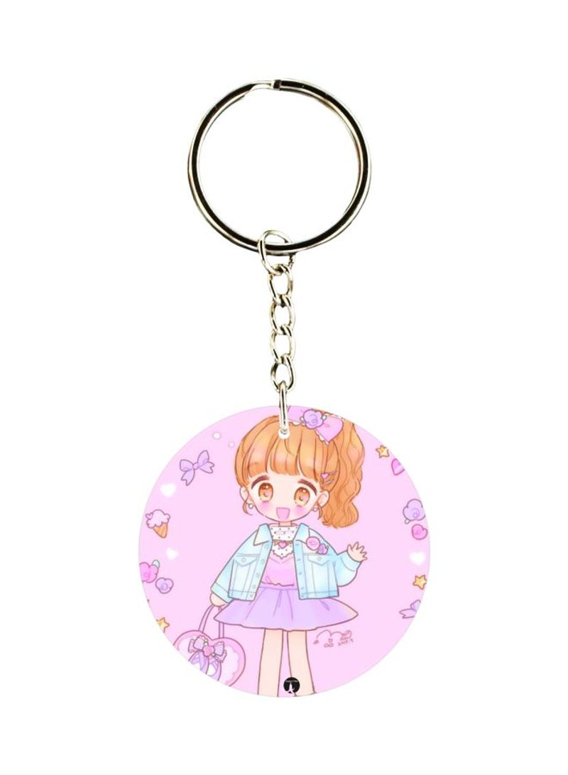 RKN Girl Printed Keychain