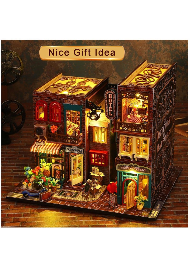 Excefore DIY Dollhouse Miniature with Furniture DIY 3D Wooden Magic House Kit Plus Dust Proof Cover and Music Movement Creative Room for Girlfriend Wife Kids Girls Birthday Gift Valentine's Day Gift - Image 2
