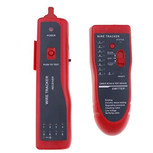 LipiWorld® Line Finder for Communication Lines, Network Cable Tester LAN RJ45 RJ11 Cable Wire Tracker Phone Generator Tester Diagnose Tone Networking - Image 1