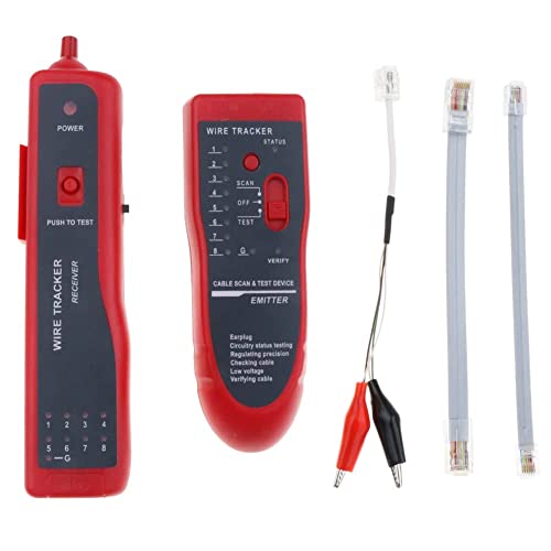 LipiWorld® Line Finder for Communication Lines, Network Cable Tester LAN RJ45 RJ11 Cable Wire Tracker Phone Generator Tester Diagnose Tone Networking - Image 2
