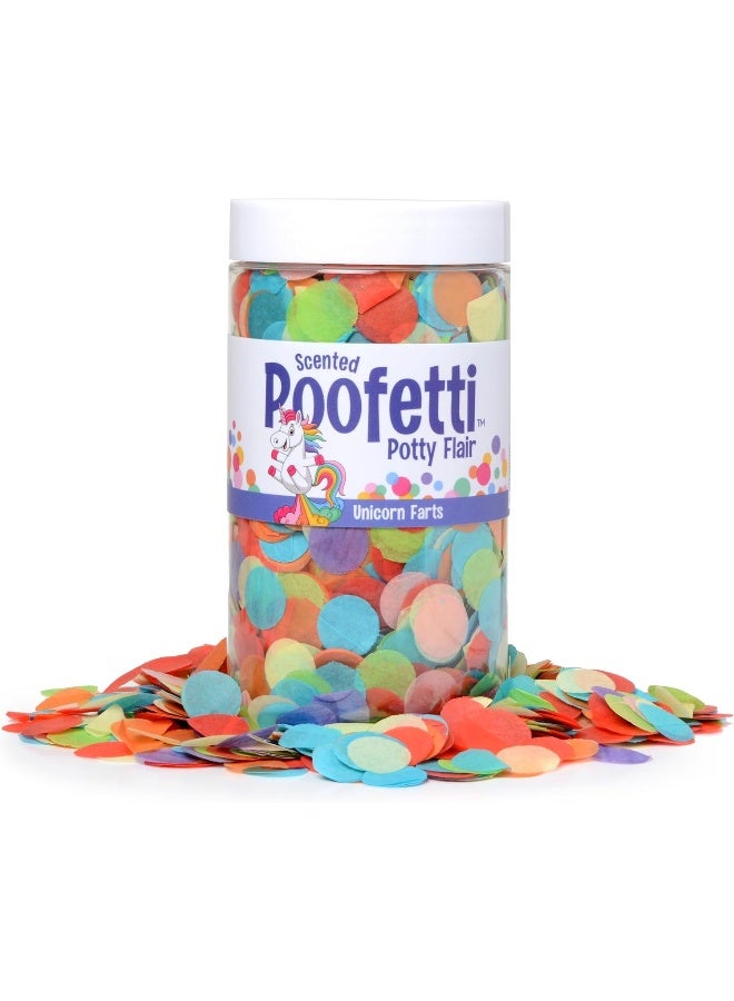 PrimaStella Poofetti Potty Flair - Scented Potty Training Party Toilet Confetti (Unicorn Farts) - Image 1