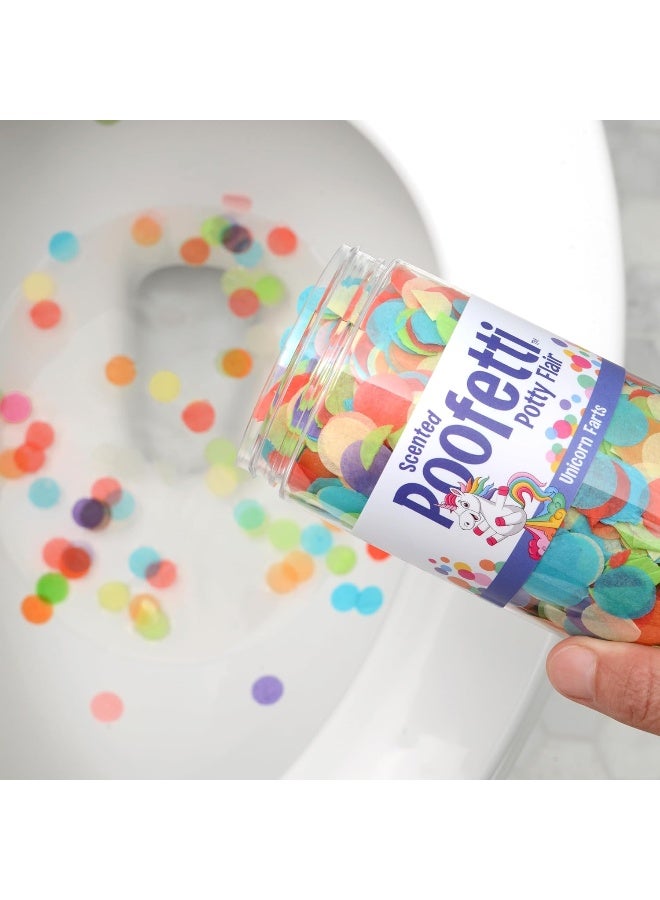 PrimaStella Poofetti Potty Flair - Scented Potty Training Party Toilet Confetti (Unicorn Farts) - Image 4