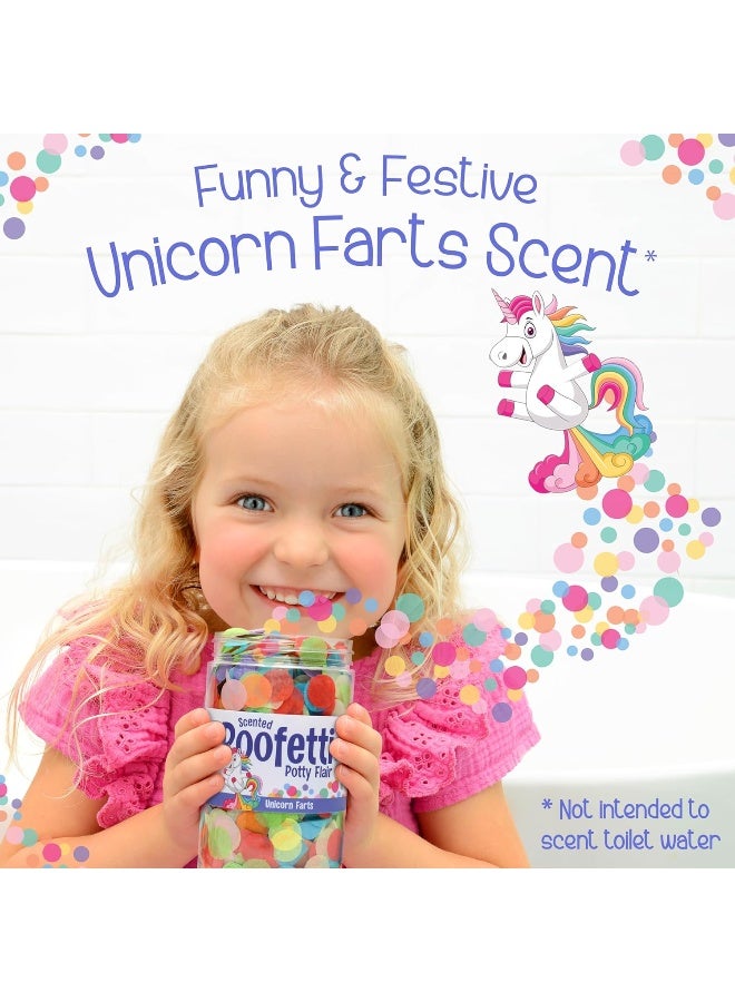 PrimaStella Poofetti Potty Flair - Scented Potty Training Party Toilet Confetti (Unicorn Farts) - Image 3