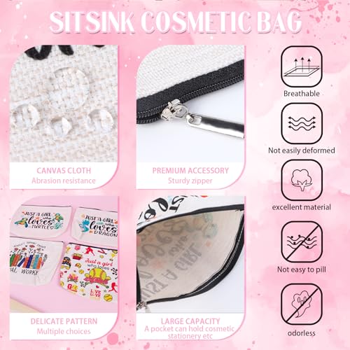 Sitsink Dragon Gifts for Girls - Dragon Lover Gift, Makeup Bags & Fans for Women - Image 3