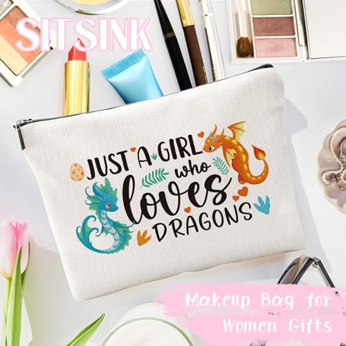 Sitsink Dragon Gifts for Girls - Dragon Lover Gift, Makeup Bags & Fans for Women - Image 2