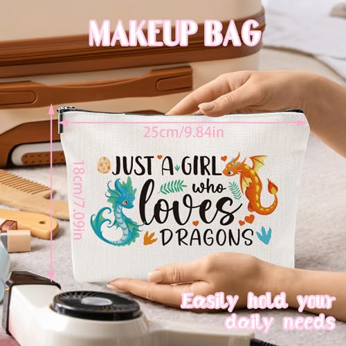 Sitsink Dragon Gifts for Girls - Dragon Lover Gift, Makeup Bags & Fans for Women - Image 4