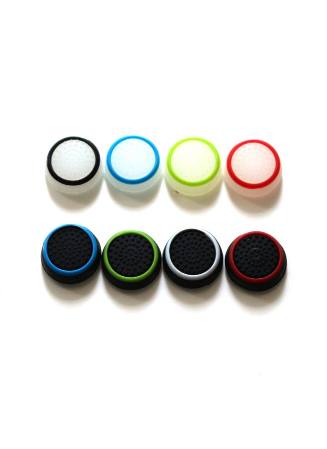 Generic Glowing Mushroom Head Joystick Caps For PS4 PS3 PS5 XBOXONE 360 Dual Color Handle Silicone Caps Night Light Gaming Accessories-Product Color:1 Red Circle With Blue Background  - Image 5