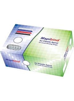 MAPi bind 20MM Plastic Spiral Transparent 100 Pieces  - Image 1