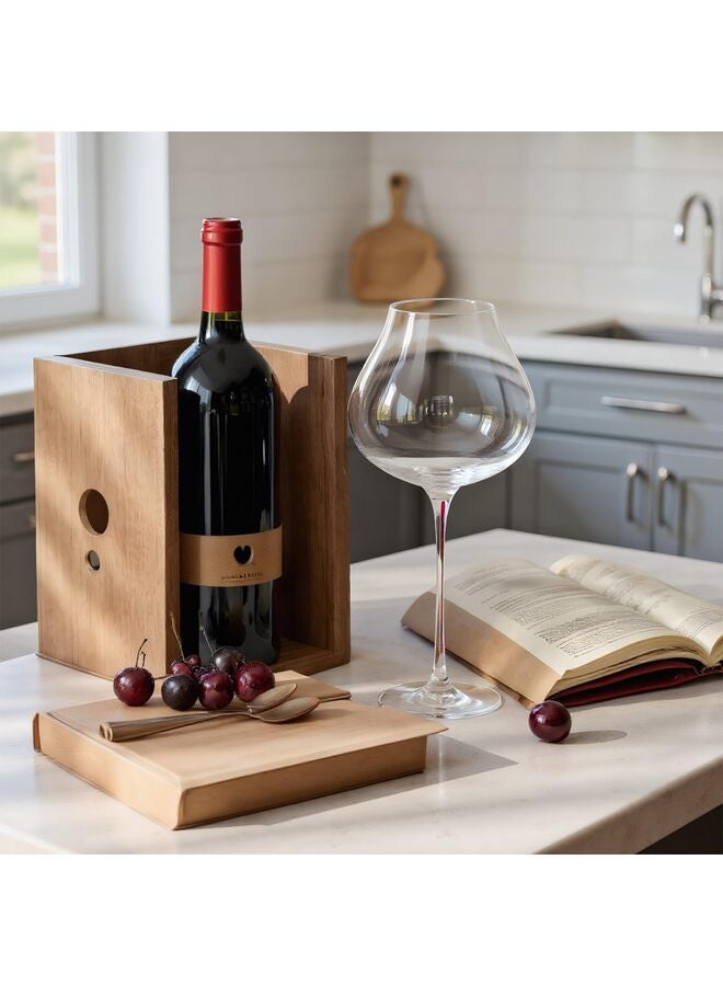 Crystal Red Wine Glass Long Stem Burgundy Cup Wine Glasses for Party Dinner Wedding Birthday Daily Use Glass Cups-710ml - Image 3