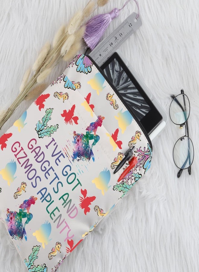 PLITI Mermaid Book Sleeve Fairy Tales Inspired Gift Beach Lover Gift I've Got Gadgets and Gizmos Aplenty Beach Book Cover (Gizmos Aplenty BS) - Image 4
