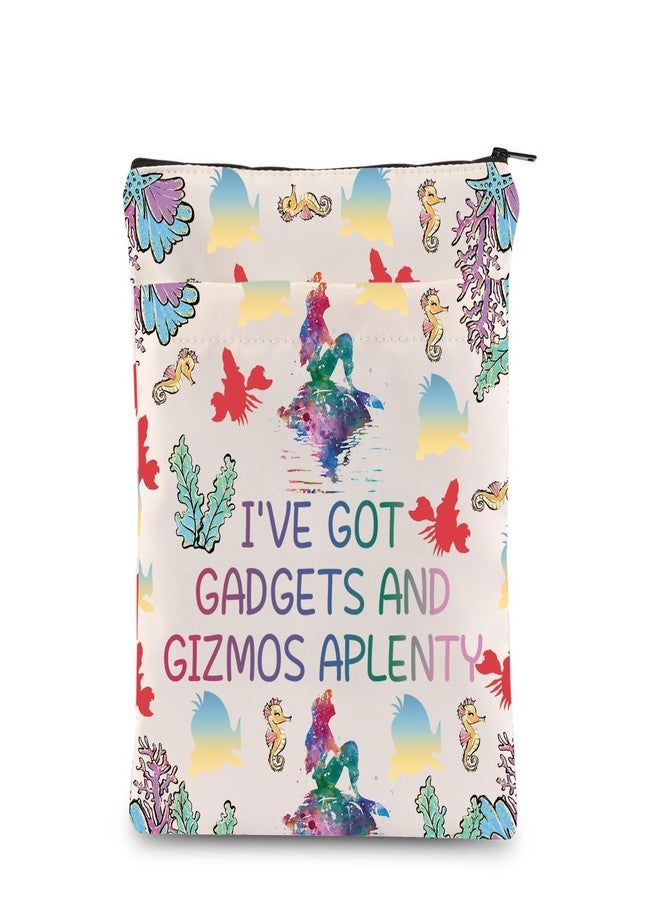 PLITI Mermaid Book Sleeve Fairy Tales Inspired Gift Beach Lover Gift I've Got Gadgets and Gizmos Aplenty Beach Book Cover (Gizmos Aplenty BS) - Image 1