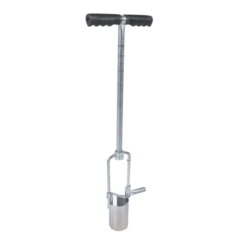 Long Handle Bulb Planter: 7.6cm Diameter, Serrated Base, Two Pedal Design - Soft T Grip, No Bending Effort, Efficient Soil Plug Removal for Spring Bulb Flower Planting, Home Garden Enthusiasts - Image 4