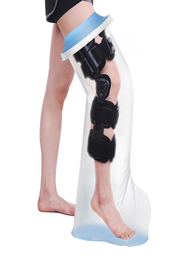 Zolife Waterpoof Extra Wide Full Leg Cast Cover for Shower after Surgey with Non-Slip Bottom, Extra Large Cast Protector for Leg knee Surgeries, Large Cast, Knee Immobilizer/Brace, Surgeries Boots, Reusable - Image 1