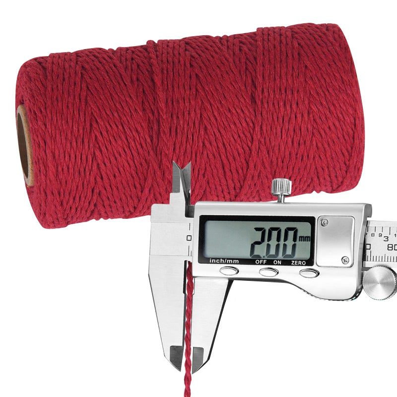 Ohtomber Cotton Red Twine For Crafts - Ohtomber 328 Feet 2Mm Natural Garden Twine String For Diy Crafts Wrapping - Image 2