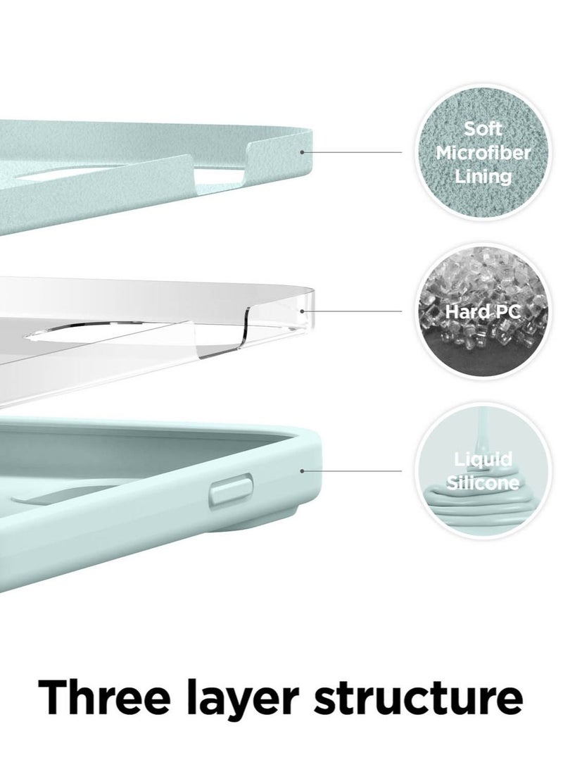 Elago - Silicone for iPhone 13 Pro MAX Case Cover - Mint - Image 1