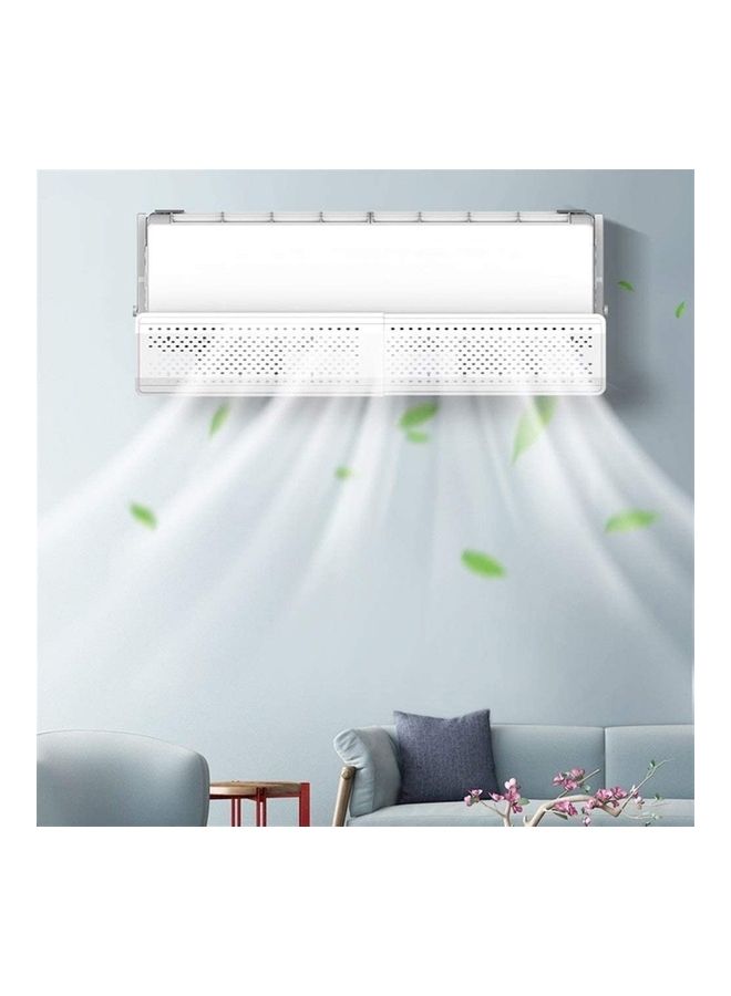 حاجب وموجه لهواء جهاز التكييف لمنع التعرض المباشر للهواء J3 أبيض - Image 3